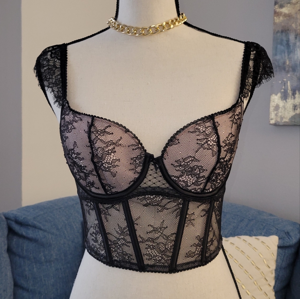 Victoria's Secret black corset top